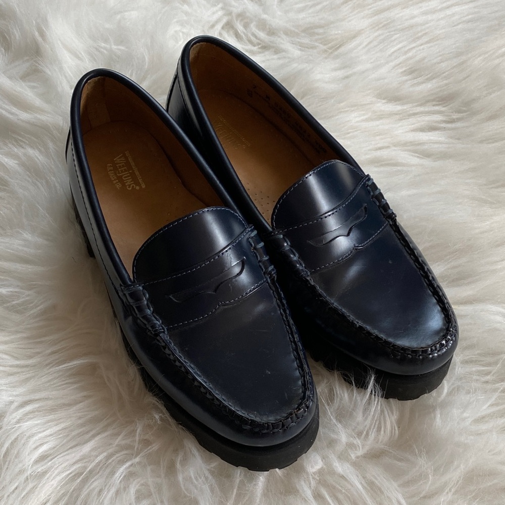 G.H. Bass & Co. Weejun Whitney lugsole Loafer navy 7